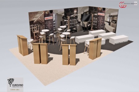 Beispielhafter Aufbau der Expert Area auf der EUROVINO